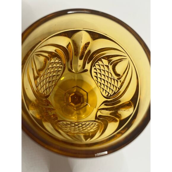 Vintage Fenton New England Colonial Pineapple Water Goblet 8 oz  No‎ chips - Picture 2 of 4